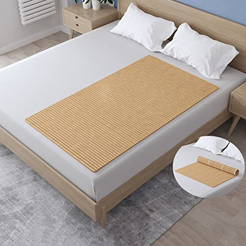 LULUMAIC Matratze, Bambusbett, Lattenrost, glatt, atmungsaktiv, faltbar, Bambusmatte, Matratze, Schlafmatte, Lebensschutz, Betttischmatte, personalisierbar (0,5 x 1,2 m (20 x 47 Zoll))