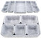 CTYUEYUN Schubladen Organizer Filz,8 Stück Stapelbare Filz Organizer Schublade,Schminktisch Organizer für Schublade Schreibtisch Organizer Schubladen für Schreibtisch Schlafzimmer Bad Küche (Hellgrau)