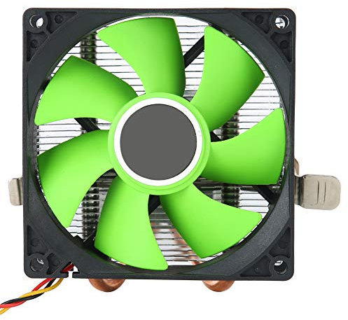 Enfriador de Ventilador de CPU G con Diseño N Blow y 2 Tubos B para 775, 155, 366: Disipador de Calor Eficiente y Rendimiento de Refrigeración de CPU óptimo (GREEN)