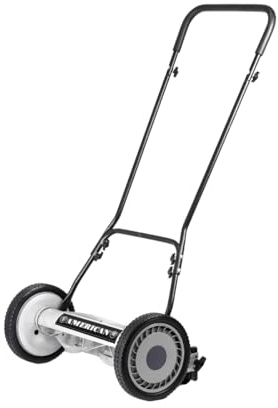 VENTEO - Tondeuse Manuelle Hélicoïdale 5 Lames 45 cm | Hauteur Réglable sans Outil 1,27 à 6,3 cm | Tondeuse à Gazon Manuelle Écologique sans Électricité Silencieuse | Tondeuse Jardin Pelouse