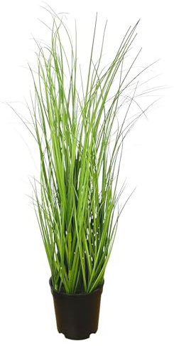 naninoa Künstlicher Grasbusch im Topf. ca. 50cm. Ohne Übertopf. Kunstpflanze, Künstliches Gras, Kunstgras, Inneneinrichtung, Dekoration