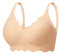 HBselect Wireless Bras for Women Seamless Bra Ultimate Comfort Bralette Non Wired Ladies Bras with Bra Extenders Beige