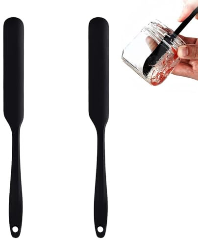 2PCS Spatule En Silicone Pour Bocaux Marises De Cuisine Pour Confiture,Marises De Cuisine, Maryse Patisserie, Spatule Cuisine Silicone, Levain, Mélange Et Recettes Haute Température