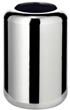 EDZARD Vase Lunaria (H 15 cm, Ø 10 cm), Edelstahl | Für Schnittblumen und Sträuße, Blumenvase klein, Dekovase, Tischdeko Wohnzimmer, Geschenk