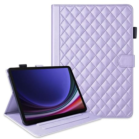 Kunstleder Hülle für Samsung Galaxy Tab S10 FE Plus mit Standfunktion Lila