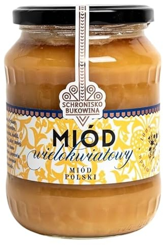 SCHRONISKO BUKOWINA Blütenhonig 1 kg / 700 ml | Mild-aromatisch und vielseitig – Vorratsgröße für Brot, Tee, Joghurt, Müsli, Desserts und Backwaren