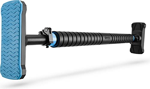 Gymtek® Klimmzugstange für Türrahmen - von 70 bis 100 cm - Pull Up Bar (Schwarz und blau)
