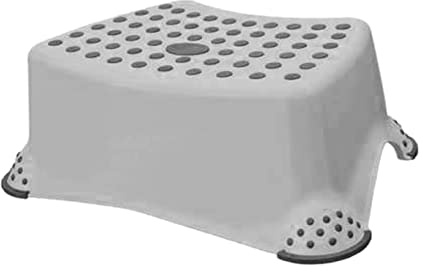 Okt Hocker, Polypropylen, mit rutschfesten Einsätzen, Grau, Medium