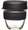 KeepCup Brew, Reusable Coffee Cup - Tempered Glass and Splashproof Sipper, S 8oz/227ml - Black