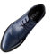 ANUFER Hombres Inteligente Punta Puntiaguda Zapatos de Vestir con Cordones Formal Negocios Boda Brogues Azul Marino P110 EU45