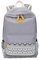 Outdoor Freizeit für Universität Mädchen Schulrucksack Damen Canvas Rucksack Teenager Schultasche Daypacks Grau