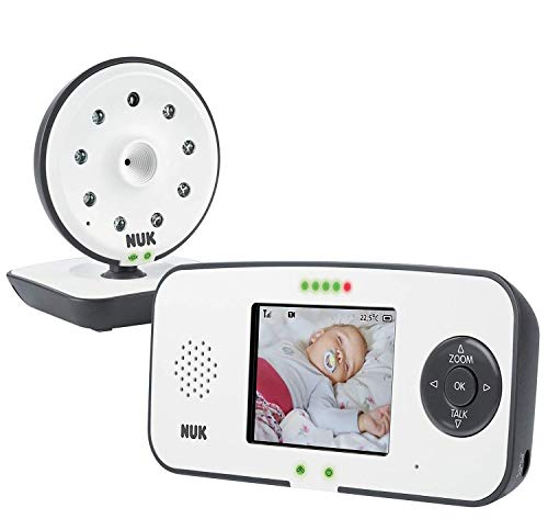 NUK Eco Control 550VD Digitales Babyphone, mit Kamera und Video Display, bis zu 4 Kameras hinzufügbar, frei von hochfrequenter Strahlung im Eco-Mode