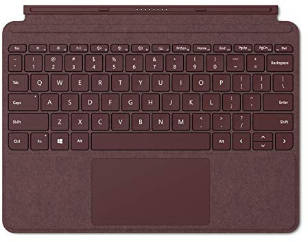 Microsoft Signature Type Cover - Funda con teclado para Surface Go, Burdeos - Teclado QWERTY Español