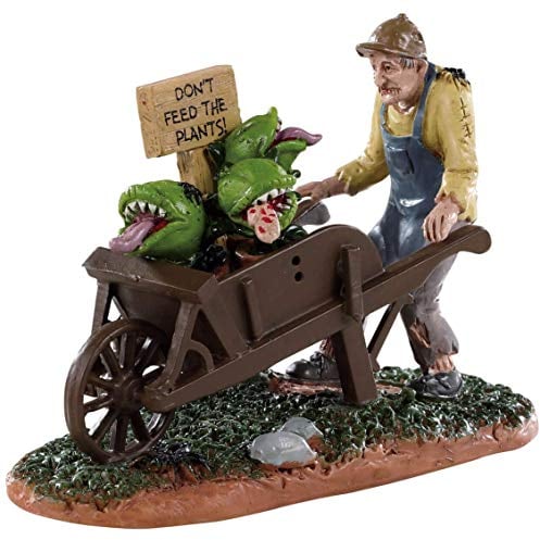 Lemax 92732 - Garden of Eaten Worker - Neu 2019 - Spooky Town - Gärtner & Fleischfressende Pflanzen - Halloween Figuren/Dekoration