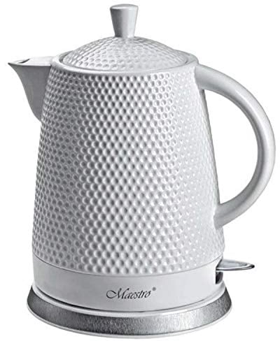 Maestro MR069 Bouilloire céramique Pichet électrique 1,5l 1200 W, Blanc