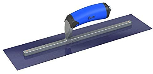 Bon 67-180 Steel City Finish Trowel - Square - Blue Steel - 16 X 4 - Comfort Grip