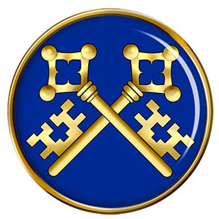 Giftshop UK Freimaurer Hütte Schatzmeister Anstecker