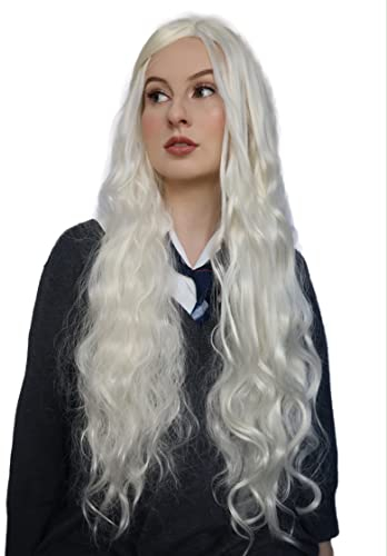 ALLAURA Luna Lovegood Perücke – Dragon Queen Daenerys Perücke – realistisches langes blondes Haar für Frauen & passend für alle