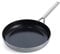 Blue Diamond Triple Steel Sartén de Cerámica Antiadherente de Acero Inoxidable, 28 cm, Sin PFAS, Multicapa, Apta para Inducción, Honor y Lavavajillas, Plata