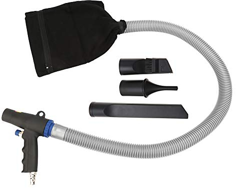 Jadeshay Pistola Aria Compressa,2 in 1 Aspirapolvere Pistola Soffiaggio Aria Compressa Kit 90mpa Strumento di Pulizia Pneumatico per Tastiera Pulizia PC Auto Divano