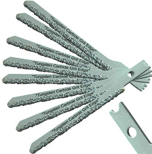 Lames de scie sauteuse en carbure 8 lames de scie sauteuse universelles avec tige en U, pour plaques de plâtre, fibre de verre, lame de scie sauteuse basse densité, lames de scie sauteuse