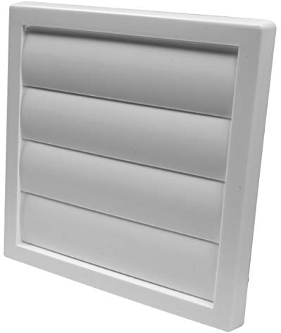 Vent Systems Grande grille d'aération blanche de 150 mm - Pour sèche-linge - Grille d'aération en plastique - 190 x 190 mm