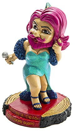 BigMouth Inc. Drag Queen – Don't be a Drag, be a GNOME Queen, Neuheit Gartenzwerg aus Kunstharz, 15,2 cm x 23,4 cm x 14,5 cm