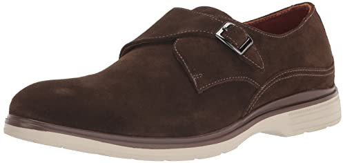 STACY ADAMS Taylen Herren-Loafer mit Monk-Strap, Braun, 41 EU
