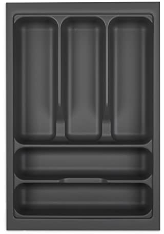 KÖNIG Besteckeinsatz I Oriongrau für SO-Box, Blum Tandembox u. ModernBox mit Korpusbreiten 300-1200 mm (40er Korpus - 319-473 mm)