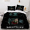 TAOLU Wikinger Bettwäsche 155x220 Teenager Bettbezug Modern Leicht Mikrofaser Sommer Bettwäsche-Set 3Teilig mit 2 Kissenbezug 80x80 Odin Gott Loki Bettbezüge mit Versteckter Reißverschluss