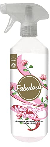 Fabulosa Multi Purpose, Multi Surface Odour Removing Antibacterial Disinfectant White Vinegar Cleaning Spray, 500ml, Individual, Rose