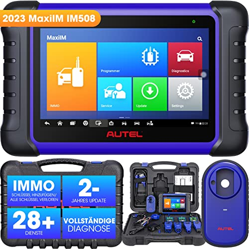 Autel MaxiIM IM508S Scanner [2 Jahres Update] Schlüssel Programmierwerkzeug mit XP200 Programmierer, Bidirektional Kontroll Auto Diagnosegerät, IMMO-Funktionen, 40+ Dienste, Alle Systemdiagnose