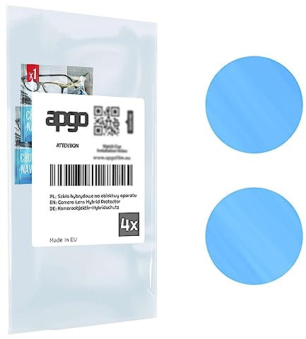apgo 4 Stück Hybrid Kameraschutz, Kamera-Schutzglas kompatibel mit ZTE Axon 40 Lite, Linsenschutz, 9H Härte, Schutz für Kameraobjektiv, Anti-Kratzer, transparent