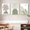 DLKAJFK Ensemble d'affiches de peinture murale moderne, paysage naturel, plage, feuilles de roseau, roses blanches, impression sur toile, décoration murale de fond, ensemble d'affiches, sans cadre