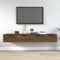 Hovothy Wandregale 2 Pcs 68x30x20cm Braun Eichen-Optik Holzwerkstoff Küchenregal Hängend Wandschränke Schwerlastregal Eckregal Hängeschrank Küche Blumenregal Schreibtisch Regal Globus Bar