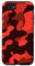 Hülle für iPhone SE (2020) / 7 / 8 Rote Camo Handyhülle Camouflage