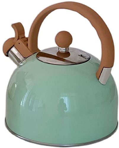 Lovely Solid Color Mint Green Sound Kettle Large Capacity Kitchen Utensils Kettle 2.5L Vision