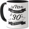 I LOVE MOM Taza 30 Cumpleaños Aniversario Mujer Hombres Tazas Desayuno Originales para Regalar Regalos Fiesta de 30 Cumpleaños Aniversario para Familiares Amigos (MKB-Texto)