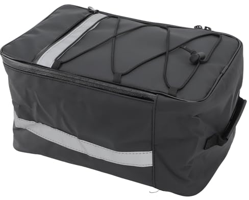 Fahrradträger Tasche, 15L 33x22x18cm Großes Fassungsvermögen Hintere Fahrradtasche Wasserdichte Reflexstreifen Elektro Fahrrad Satteltasche Fahrrad Kofferraum Rücksitztasche Für MTB Radfahren Freien