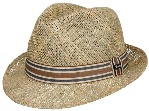 Lipodo Lejalo Trilby Strohhut Made in Italy Herren Damen Sommer