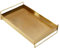 Sharplace Rectangle Serving Tray Vanity Tray Nordic Versatile Fruit Dessert Tray Jewelry Storage Tray Tea Water Plate for Snacks Office, Gold