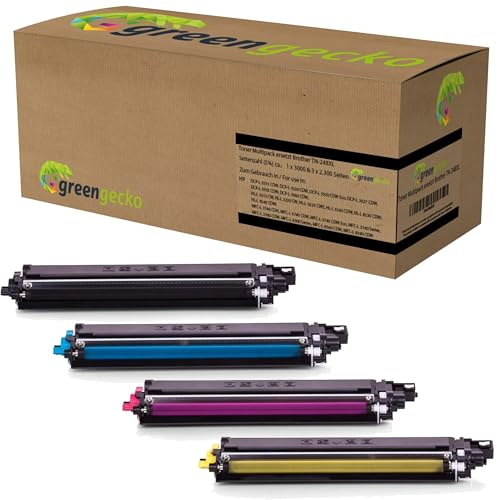XL Toner Multipack ersetzt Brother TN-248XL, für DCP-L 3515 3520 3527 3555 3560, HL-L 3215 3220 3240 8230 8240, MFC-L 3740 3760 8300 8340 8390 schwarz, Cyan, Magenta, gelb Patronen mit Chip