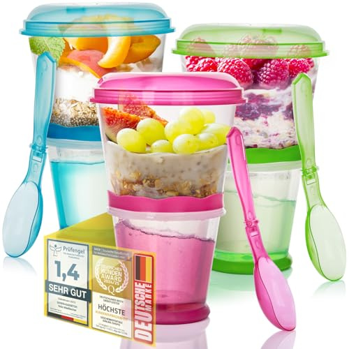 GOODS+GADGETS® Muesli Cup to Go - 260 ml Cereal & Yoghurt Cup