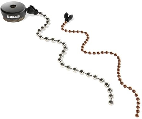 Evans Beckenpaket - Sizzler Two Chain Pack - Enthält Sizzler-Becken, Filzscheibe, große Sound Sizzle Chain, kleine weiche Sizzle Chain - Beckenklang ohne Löcher oder Nieten