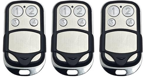 Lot de 3 télécommandes d'ouverture de porte de garage pour Normstahl 433,92 MHz 502 EA433 2KS, EA433 4KS, RCU 433-2, RCU 433-4, EA433 2KM Micro, N002800, T433-4