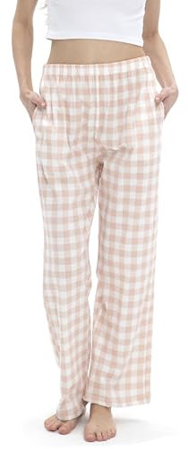 SAMGU Schlafanzughosen für Damen Pyjamahose Pyjamas Hosen Baumwolle Lang Pyjama Hose Damen Schlafhosen Weich Pyjamas Bequeme Schlafanzughose Frauen