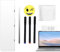 Memoboard trocken abwischbar - Magnetische Bildschirm-Seitenwand, beidseitig beschreibbar | Whiteboard mit Stift und Schwamm, Computerzubehör für Home Office, Büro, Organi