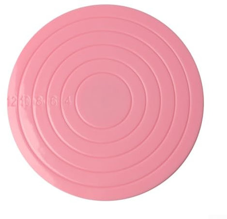 Alzata girevole professionale per torte, piatto girevole per una decorazione impeccabile delle torte, per decorare torte a Natale, Ringraziamento, compleanno (rosa)
