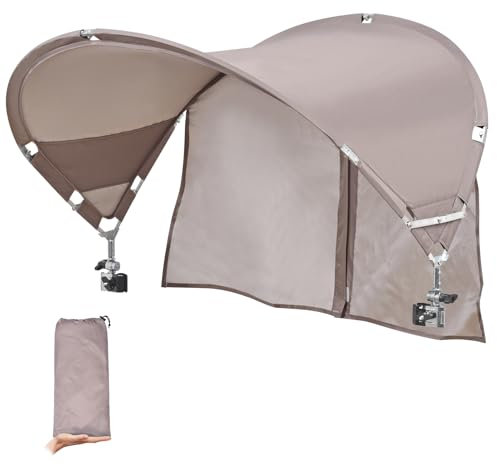 XL Universal Stuhl Baldachin Regenschirm UPF 50+ Faltbarer Sonnenschutz Befestigung mit verstellbarer Klemme, passend für die meisten Marken Strand, Camping, Rasen, Bräunung, Zero Gravity, Lounge