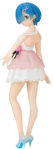 REOZIGN REM Ram Figur, kurzer Rock, stehend, REM Ram Actionfiguren, 21 cm, PVC, Figuren, Handwerk, Souvenirs für Anime-Fans, Geschenke (b)